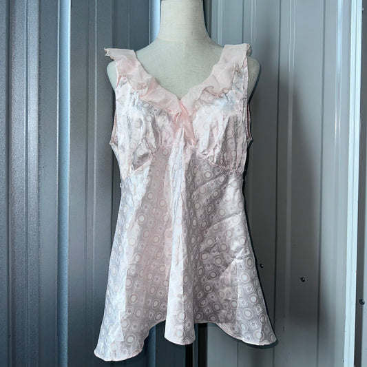 Baby Pink Satin Top