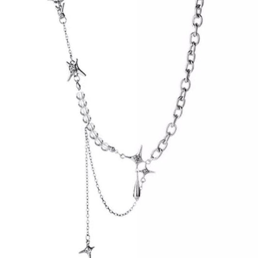 Stainless Steel Shining Star Necklace