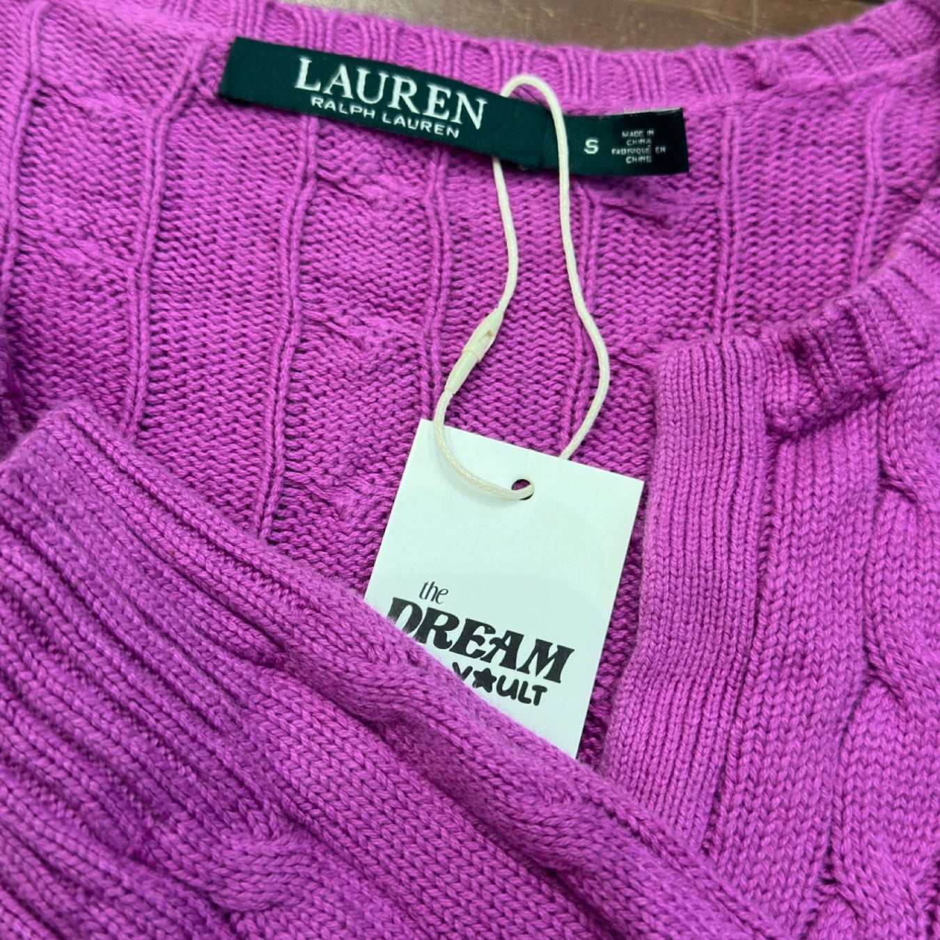 RL Fuchsia Pink Knit Sweater