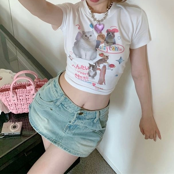 Kitty Cropped Top