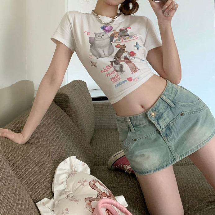 Kitty Cropped Top