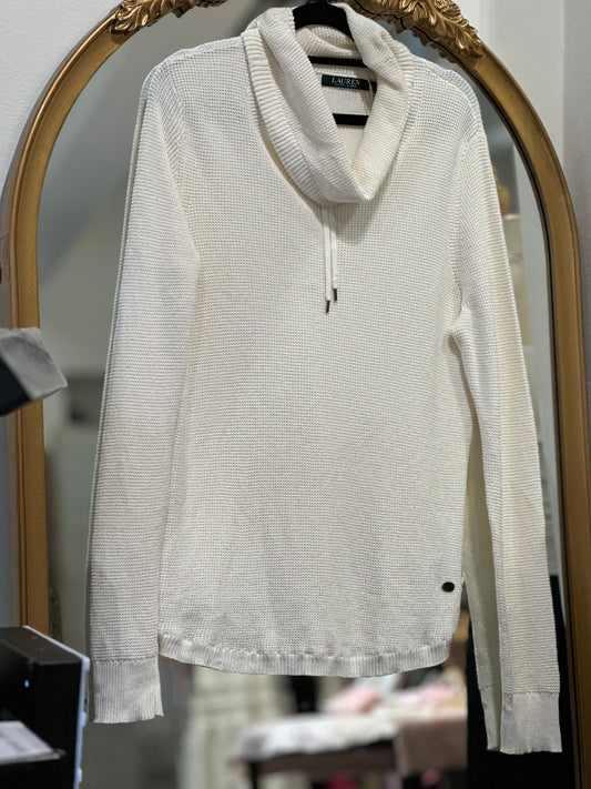 RL Cream Drawstring Sweater