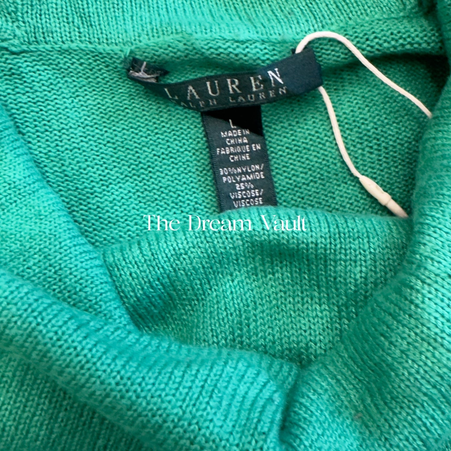 RL Green Turtleneck Sweater