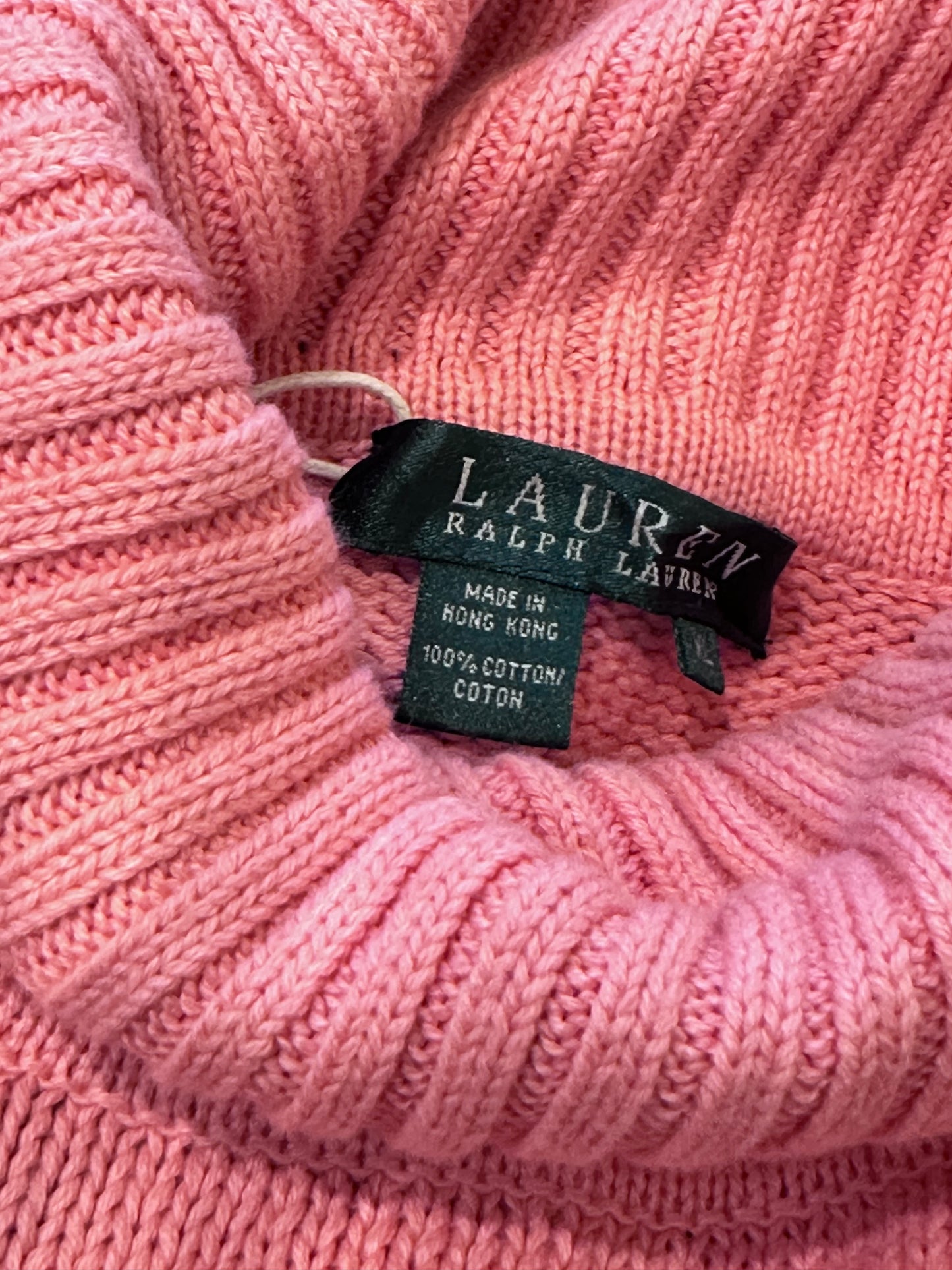 RL Turtleneck Salmon Pink Sweater