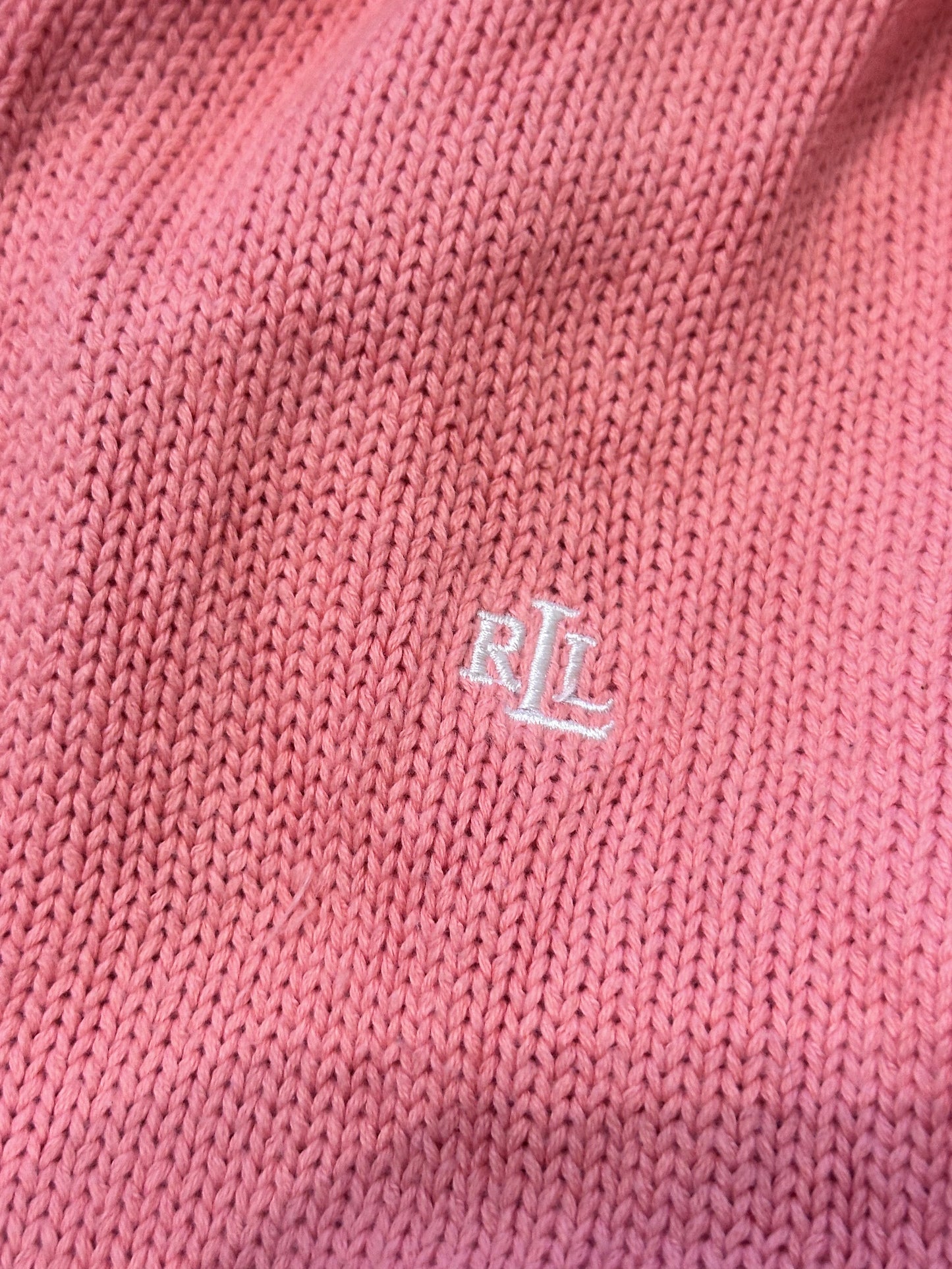 RL Turtleneck Salmon Pink Sweater