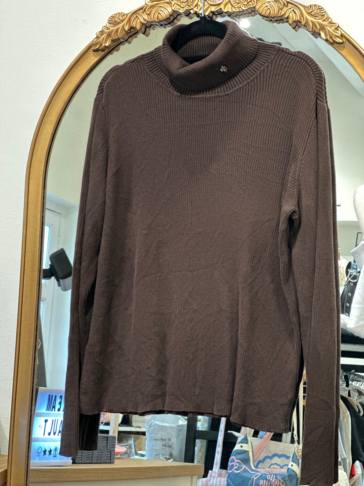 RL Turtleneck Brown Sweater